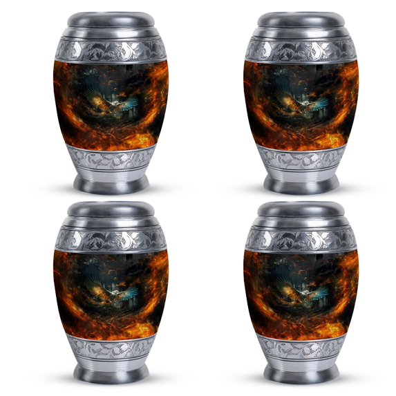 Eagle Urn Mini - Cremation Keepsake Urns For Ashes - Small Keepsake Urn - Cremation Urns For Human Ashes Adult Male - Small Decorative Urn - Mini Urns For Ashes Adult Set Of 4 (Size-3",4pcs)