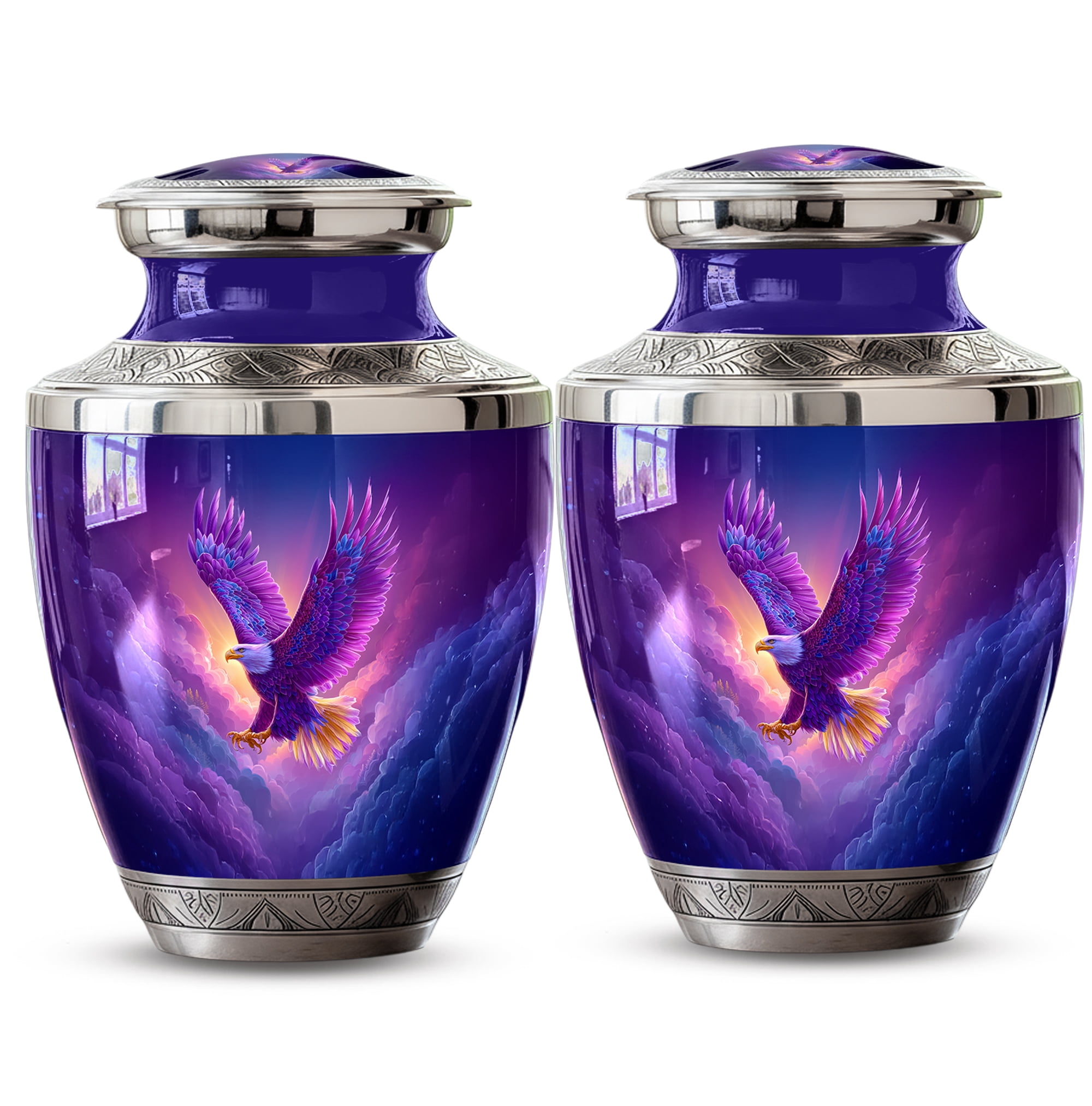 Eagle Urns for Human Ashes Adult Male - Mini Urn for Human Ashes Adult Female - Eagle Memorial Urn for Men - Keepsake Cremation Urns for Women - Small Ash Containers - Decorative Ash Holders