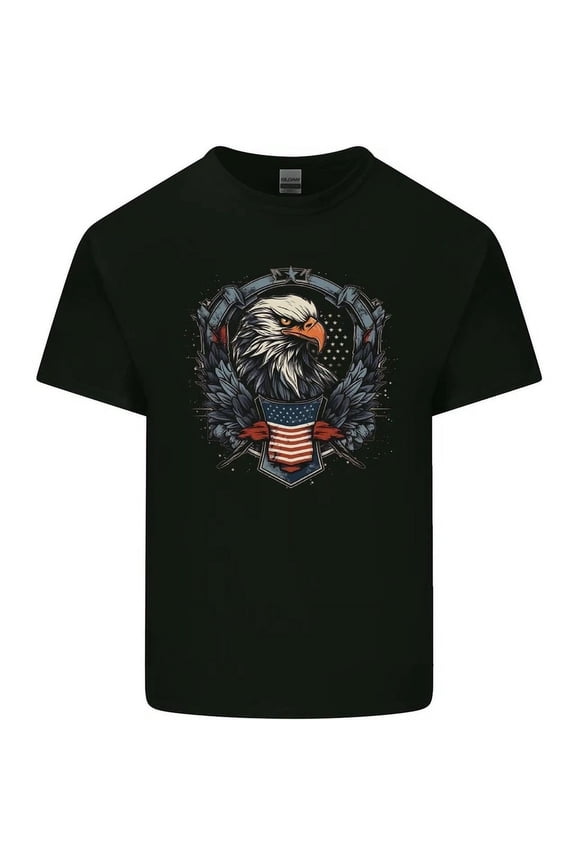 Eagle Usa Flag Shield T-Shirt
