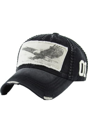 Eagle Vintage Distressed Washed Baseball Hat Cap