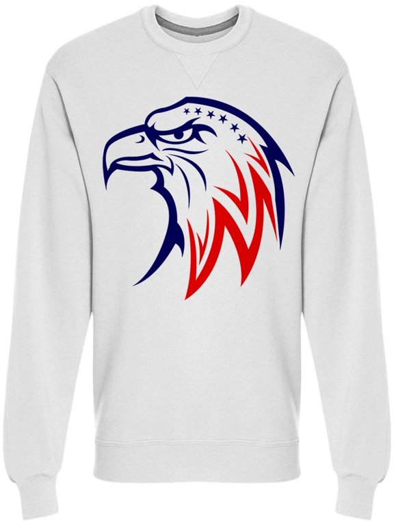 Eagle W/national Colors Sweatshirt Men -Image by Shutterstock, Male Medium