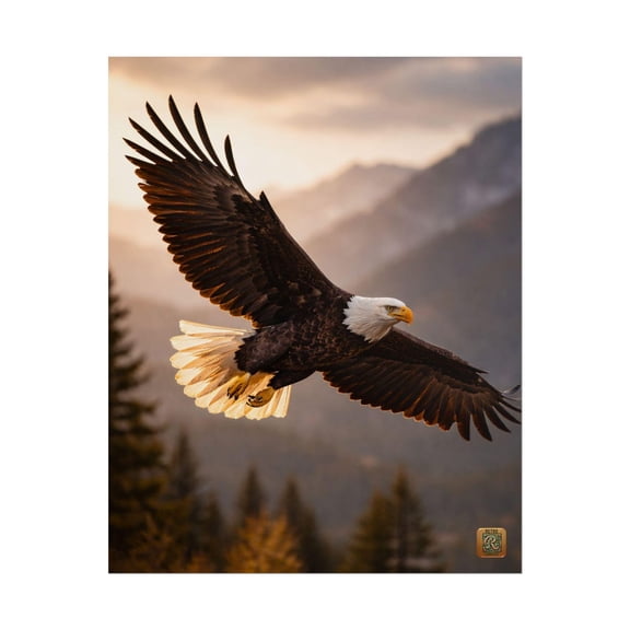 Eagle Wall Art Print, Unframed Paper Poster 8x10in