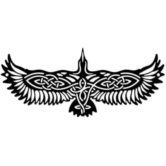 Eagle Wall Decor Iron Wall Sculpture with Screws Black Metal Art Ornament Birds Decorative Wall Hanging Artwork for Living Room Indoor Outdoor Home Matte GunColor