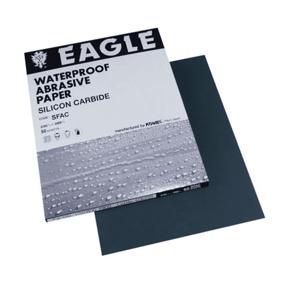 Eagle Abrasives, Inc. KOVAX 102-1000 Sanding Sheet, 9 in W x 11 in L, 1000 Grit, Silicon Carbide Abrasive, Paper Backing, Wet