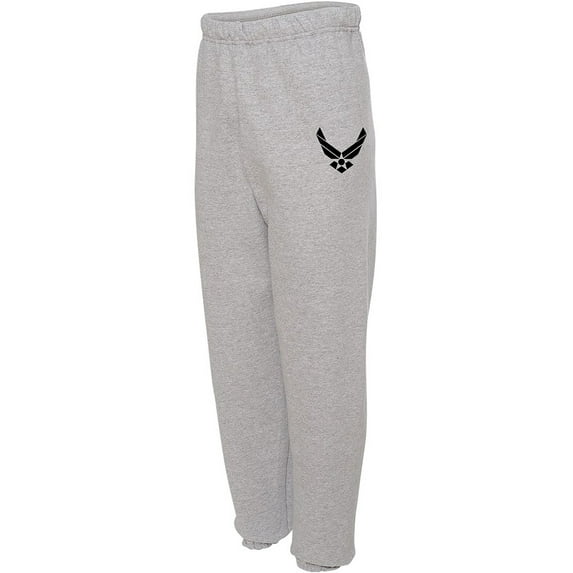 Eagle Wings Air Force Military Style Physical Training Sweat Pants in Gray