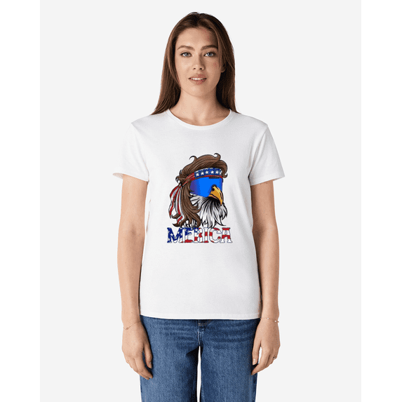 Eagle With Mullet Bold Style Art Unisex T-Shirt, for men & women, up to size 5XL