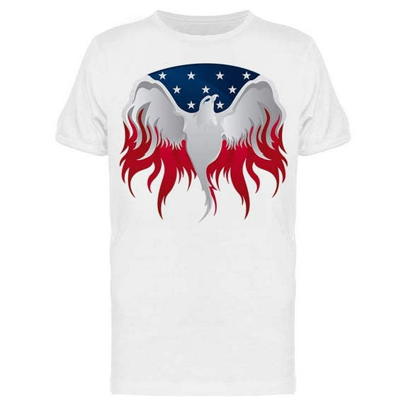 Eagle With National Colors T-Shirt Men -Image by Shutterstock, Male x-Large