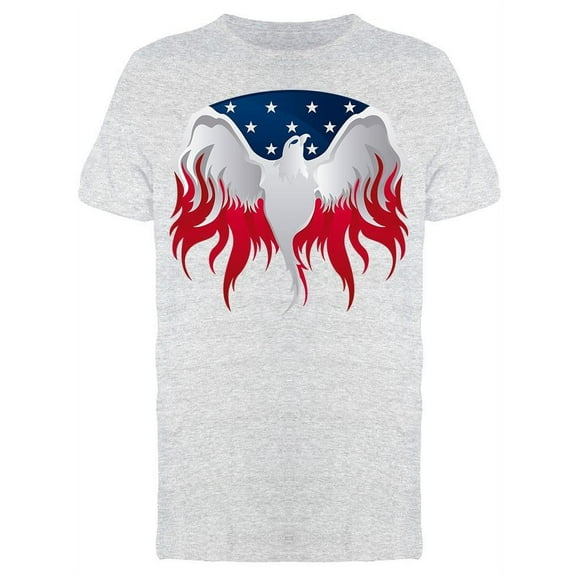 Eagle With National Colors T-Shirt Men -Image by Shutterstock, Male x-Large