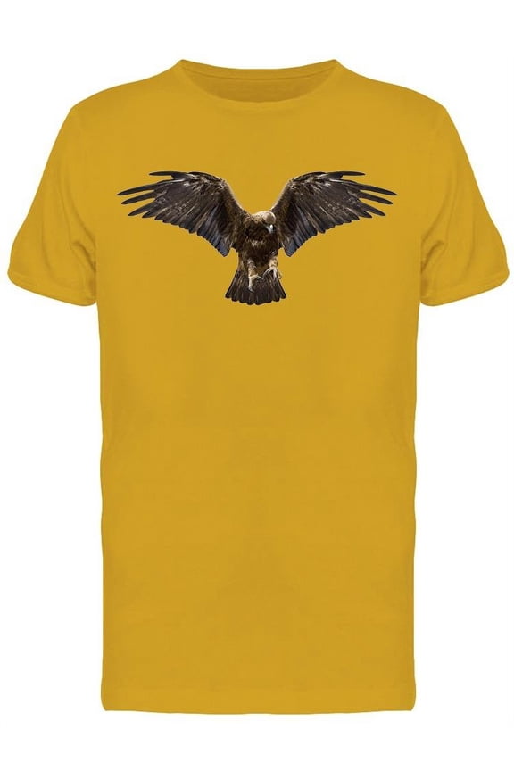 Eagle With Spreads Wings T-Shirt Men -Image by Shutterstock, Male Medium