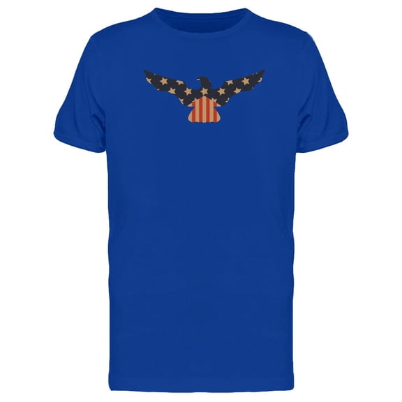Eagle With United States Flag T-Shirt Men -Image by Shutterstock, Male 3X-Large