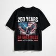 thumbnail image 1 of Eagle and Flag 250 Years 1776-2026 250th Birthday Mens T-Shirt, 1 of 7