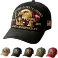 thumbnail image 1 of Eagle and Liberty United States,United States 250th Anniversary Hat, Adjustable Bald Eagle Printed Patriotic Baseball for Men Women Multi, 1 of 6