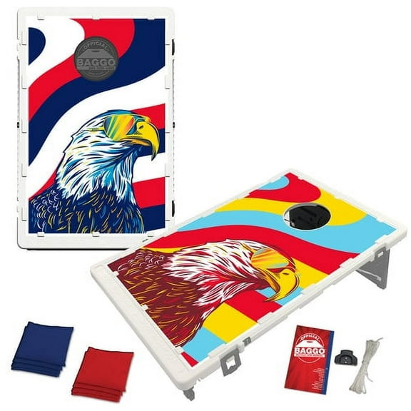 Eagle and Shades Portable 2x3 Bean Bag Toss Cornhole Style Game by BAGGO