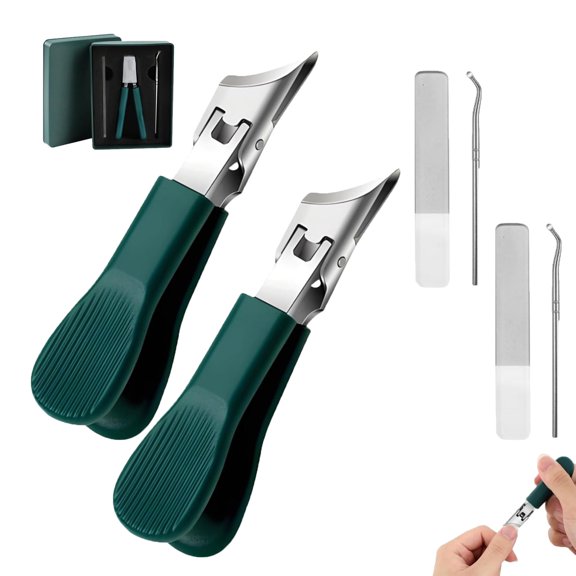 Eagle beak nail clippers, Ultra Sharp Stainless Steel Nail Clippers, Wide Jaw Opening Anti-Splash Slanted Nail Clipper, for All Thick Nails