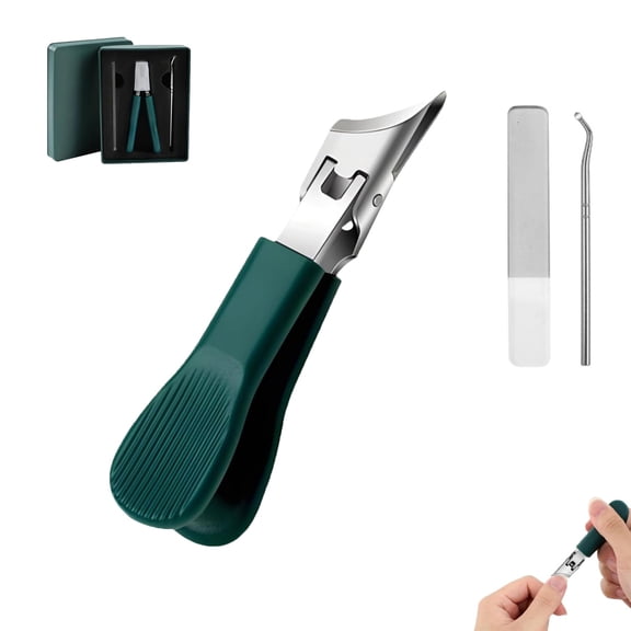 Eagle beak nail clippers, Ultra Sharp Stainless Steel Nail Clippers, Wide Jaw Opening Anti-Splash Slanted Nail Clipper, for All Thick Nails