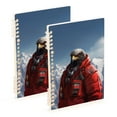 thumbnail image 1 of Eagle in Iceberg Ring Binder Notebook Journey Note Diary College Ruled Spiral Notebook Study Loose Leaf Paper A5 60 Pages, 1 of 8
