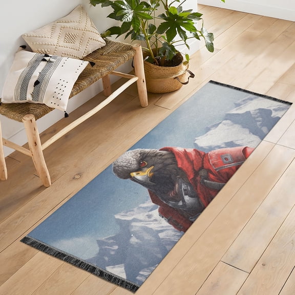 Eagle in Iceberg Runner Rug Machine Washable Area Rugs Carpet Non Slip Entryway Mat for Bedroom Entryway Front Door
