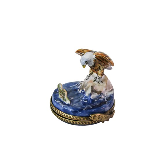 Eagle on Water Limoges Box Limoges Box Porcelain Figurine