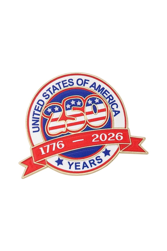 Eagled Badge Americans Independence Day 250Th Anniversary Pin For Decorating Jackets Coats And Formal Attire