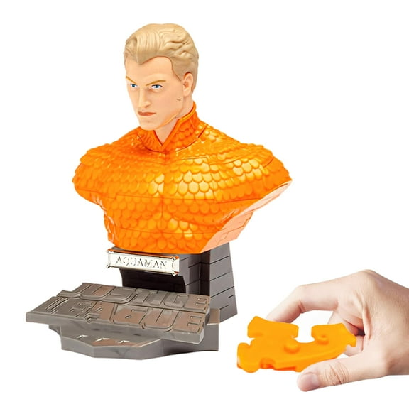 Eaglemoss DC Aquaman 72 Piece 3D Jigsaw Puzzle | Solid Color