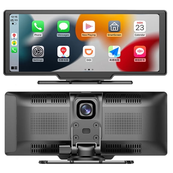 Eaglerich 10" Touch Screen Car Stereo with CarPlay, GPS, Bluetooth 5.0, 2.5K Dash Cam
