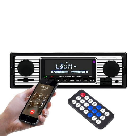 Eaglerich LCD Screen Single 1 Din Car Stereo with Remote Control and USB/AUX/SD