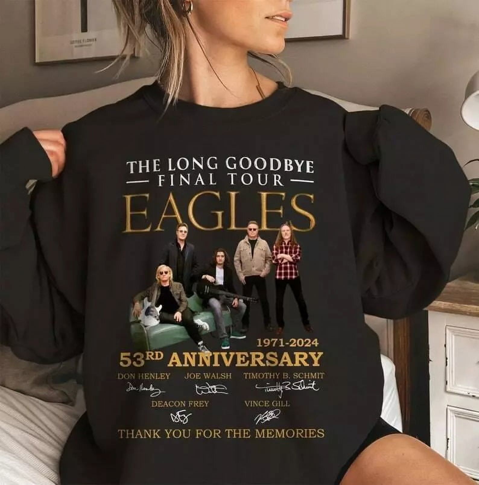 Eagles Band Shirt Eagles The Long Goodbye Final Tour 53rd Anniversary