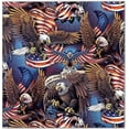 thumbnail image 1 of Eagles & Flags Cotton Fabric, 1 of 1