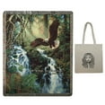 thumbnail image 1 of Eagles Flight 50" x 60" Inspirational Tapestry Throw Blanket & Angel Tote, Friendship, Religious, Sympathy, Memorial, Bereavement, 1 of 3