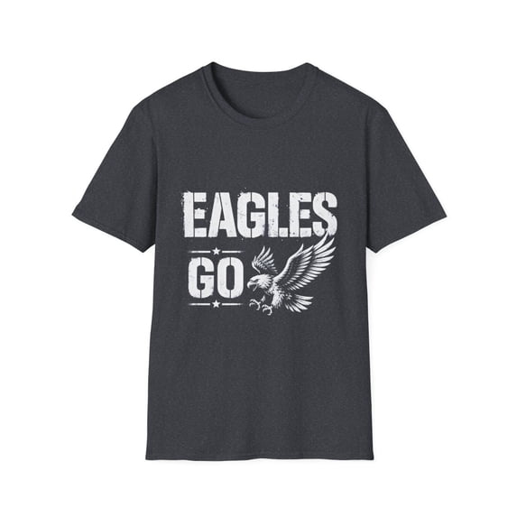 Eagles Go Freedom Patriotic Vintage Graphic T-Shirt