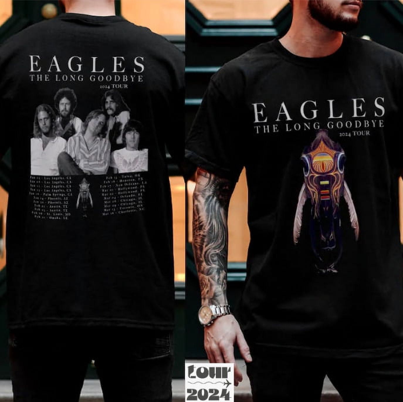 Eagles Long 2024 Tour Goodbye TShirt
