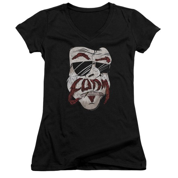 Eagles Of Death Metal - Stache - Juniors Cap Sleeve V-Neck Shirt - Small