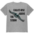 thumbnail image 1 of Eagles Rise Above The Storm Youth T Shirt Heather YXL, 1 of 1