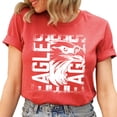 thumbnail image 1 of Eagles Shirt for Teens Women and Men Team Game Day T-Shirts School Spirit Tee Red Shirt Adult Large, 1 of 5