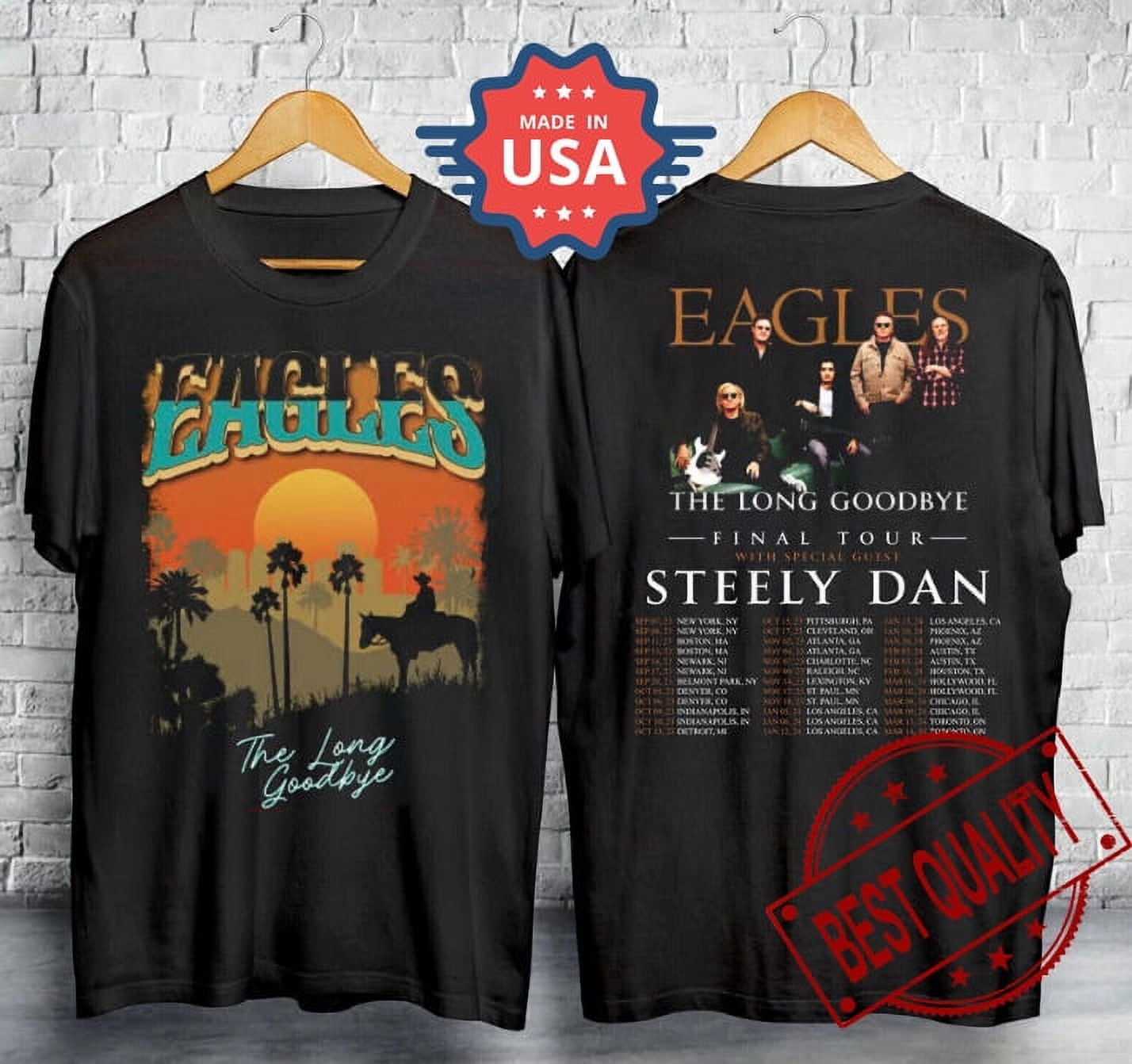 Eagles The Long Goodbye 20232024 Tour The California Concert Tshirt S