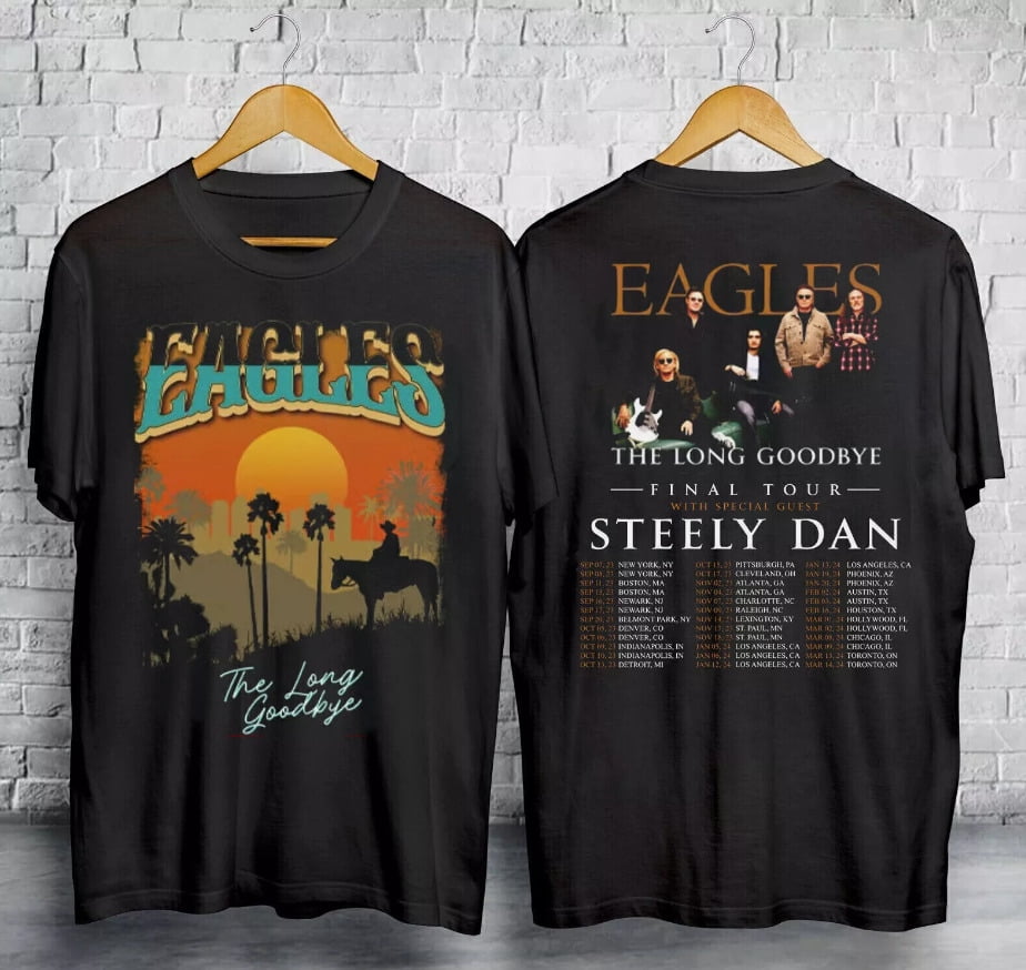 Eagles The Long Goodbye 2023 2024 Tour The California Concert Tshirt S