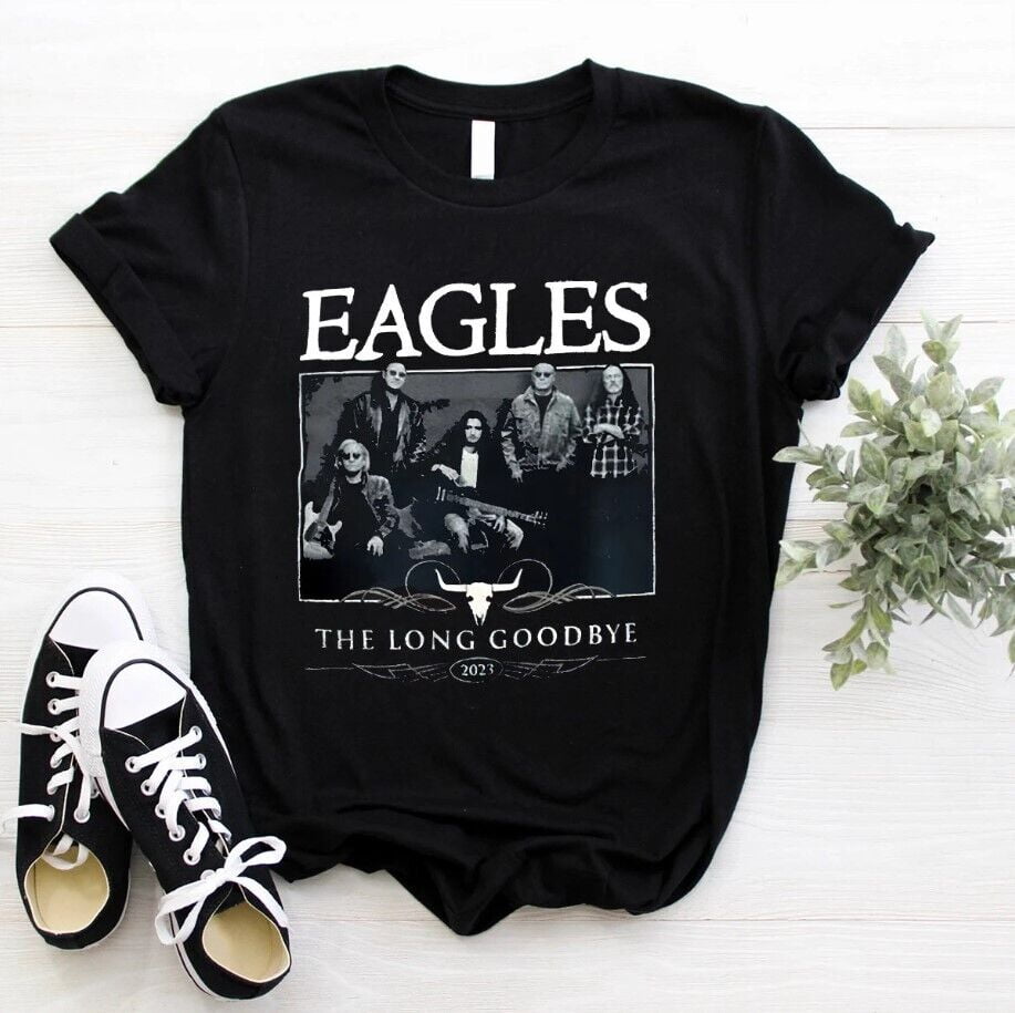 Eagles The Long Goodbye 2024 Tour TShirt Cotton Crew Neck Size S3XL
