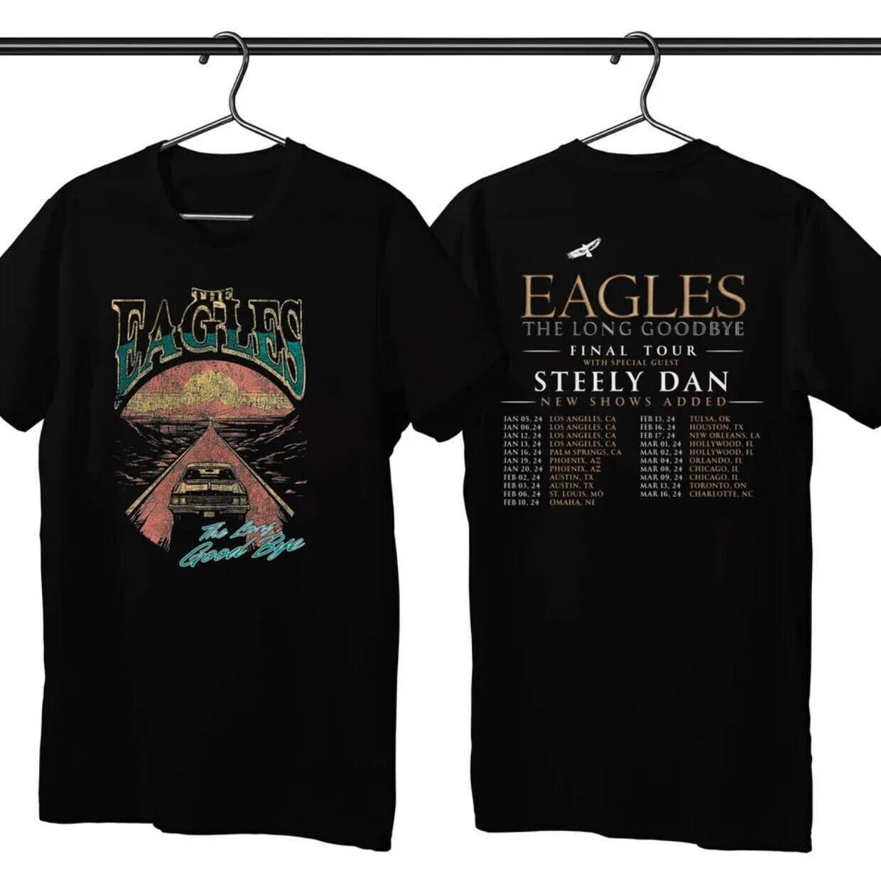 Eagles The Long Goodbye 2024 Tour T Shirt The California Concert Shirt Walmart