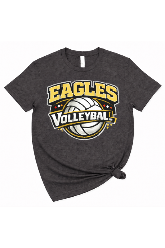 Eagles Volleyball T-Shirt, Volleyball Team Graphic Tee, Unisex Sports Shirt for Players, Coaches & Fans, Casual Athletic Top
