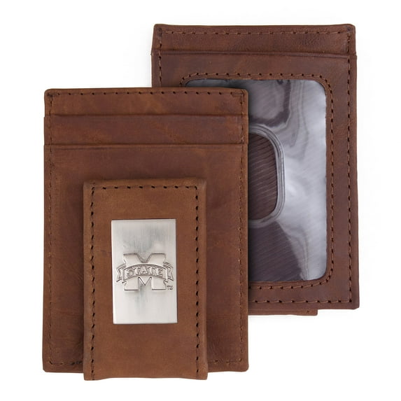 Eagles Wings Mississippi State Bulldogs Wallet Front Pocket Leather Wallet