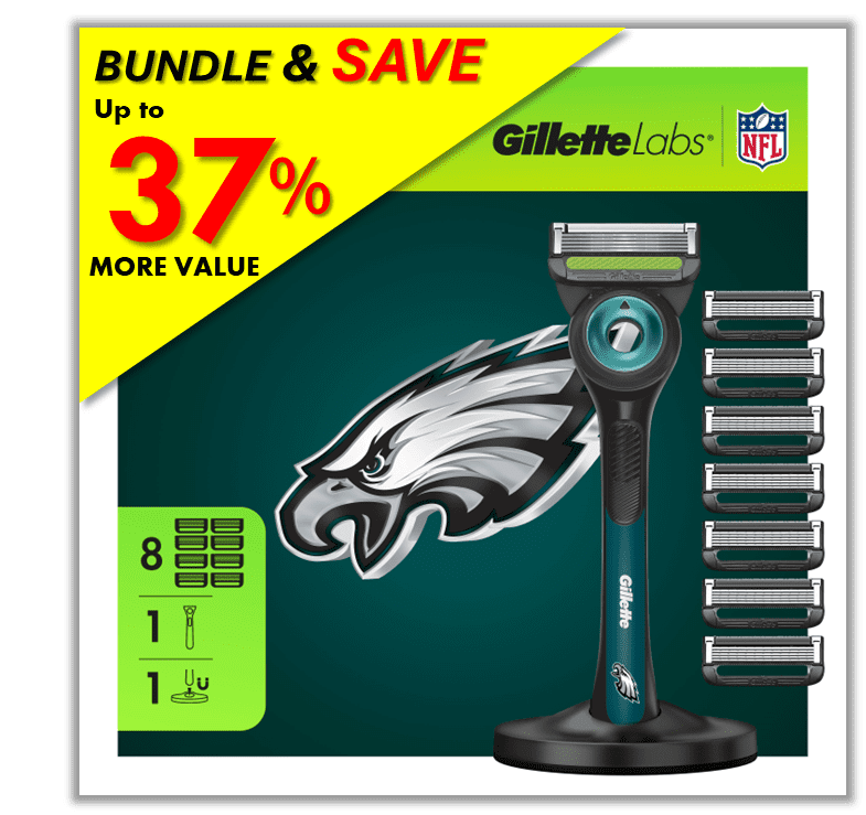 Exclusive Gillette Labs Official Eagles Gameday Razor Bundle