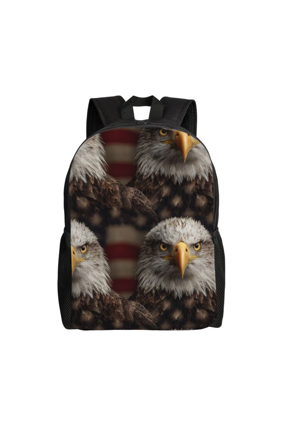 Eagles in flight Backpack with 15 Inch Laptop Compartment,Water-Resistant Daypack, Large Capacity Backpack with Adjustable Breathable Shoulder Straps for Daily Use Travel Gym