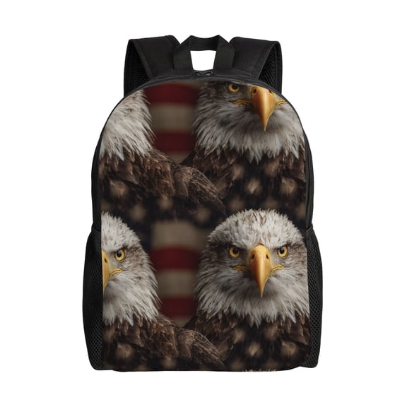 Eagles in flight Backpack with 15 Inch Laptop Compartment,Water-Resistant Daypack, Large Capacity Backpack with Adjustable Breathable Shoulder Straps for Daily Use Travel Gym