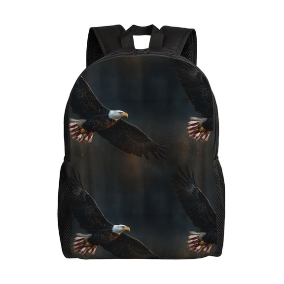 Eagles in flight Backpack with 15 Inch Laptop Compartment,Water-Resistant Daypack, Large Capacity Backpack with Adjustable Breathable Shoulder Straps for Daily Use Travel Gym