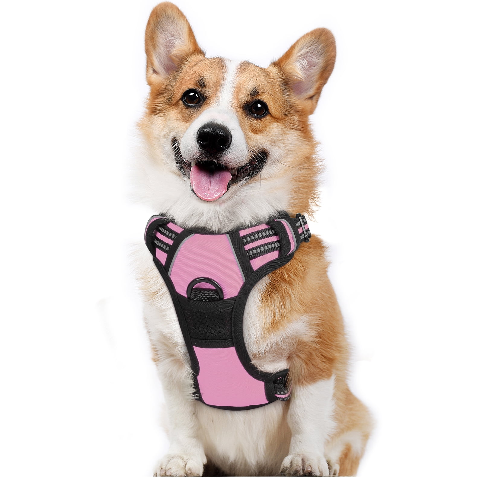 Pink dog harness large cheap