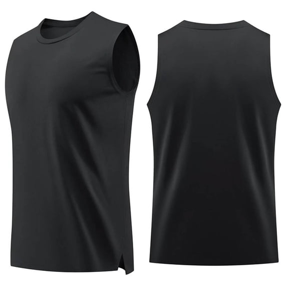 Eagokdc Basic Tank Tops for Men Casual Crew Neck Sleeveless Loose Big And Tall Comfy Best Top Size S-5XL