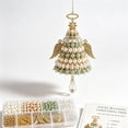 thumbnail image 1 of Eagokdc Beaded Christmas Tree Kit Diamond Beads Art Craft for Beginners, DIY 3D Tabletop Tree for Gathering Party Decor, Tiered Tray Windowsill Mantel Ornaments, 1 of 7