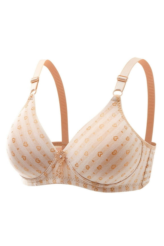 Bras for Women Wireless with Support Comfortable Seamless Push Up Underwear Everyday Bra Size S-XL