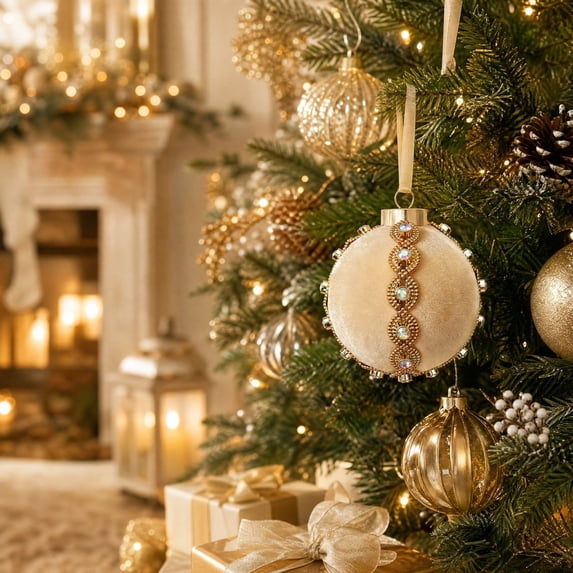 Eagokdc Christmas Tree Decorations Hanging Party Ornaments, Shatterproof Festive Hanging Balls for Office Dormitory Garden Party Home Decor