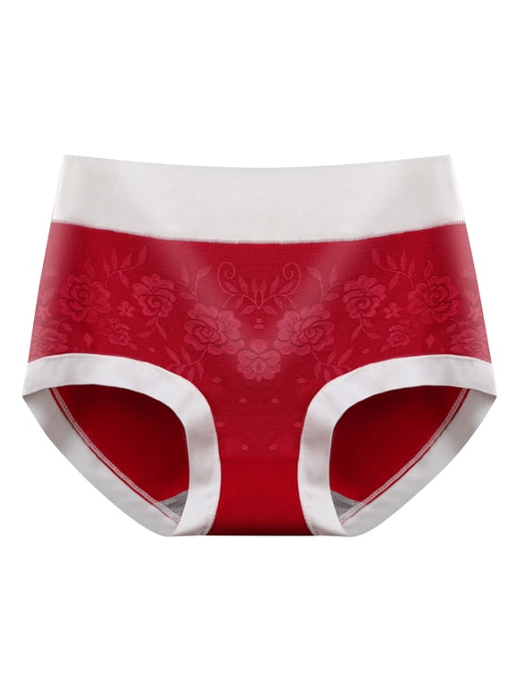 Cotton Underwear for Women High Waisted Full Coverage Soft Comfortable Brief Panties for Ladies Size L-2XL
